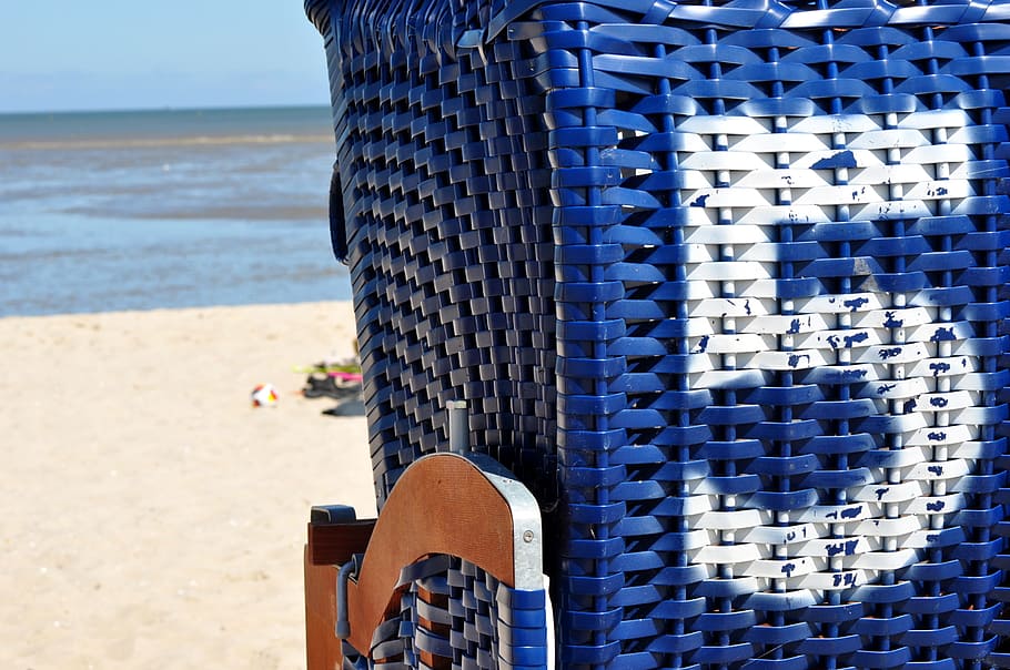 beach chair, summer, five, number, sea, north sea, holiday HD wallpaper