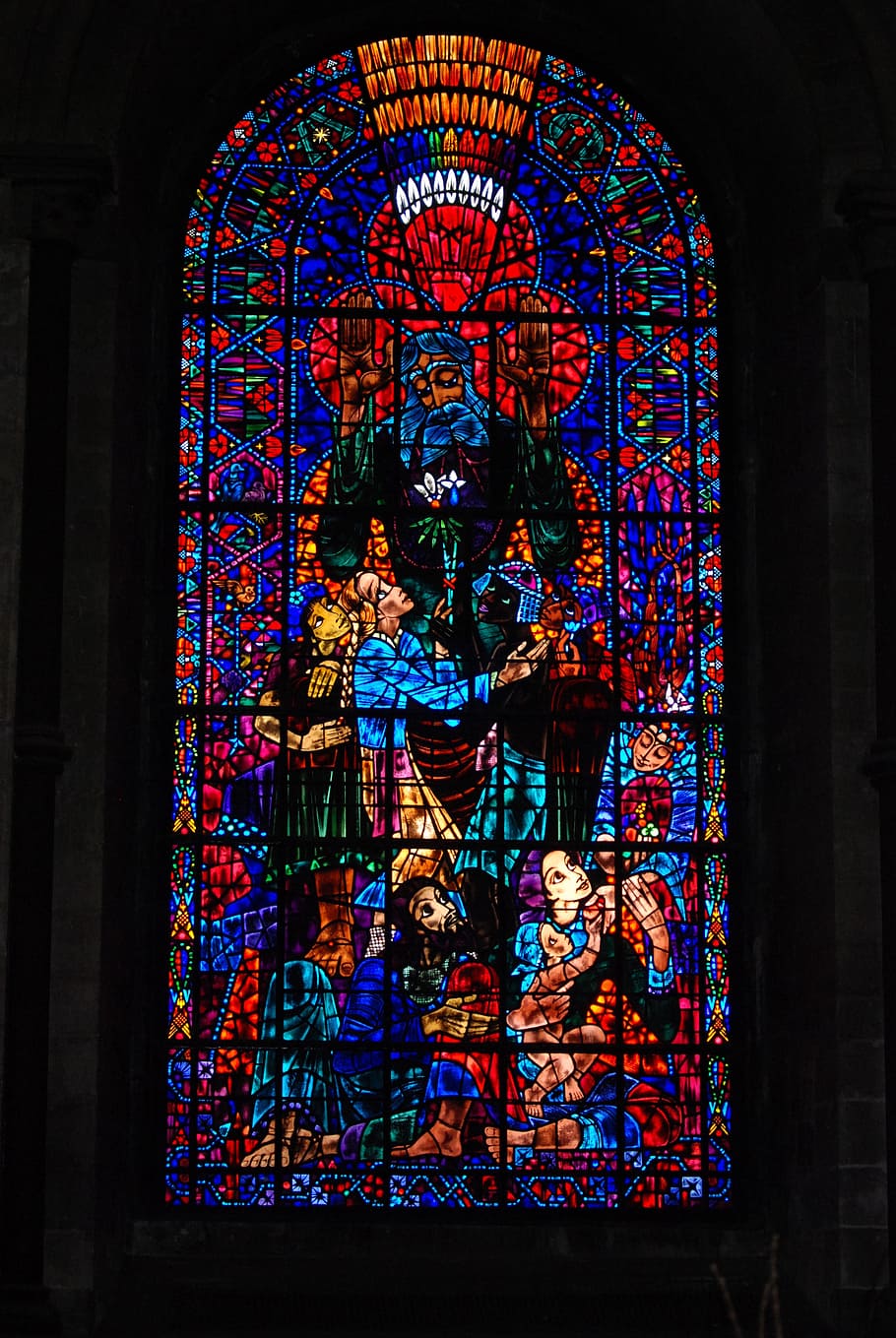 stained, glass, window, cathedral, religious, canterbury, church HD wallpaper