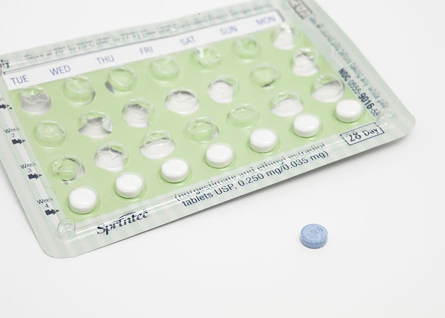green blister pack, Sprintec labeled medication pill pad, birth control HD wallpaper