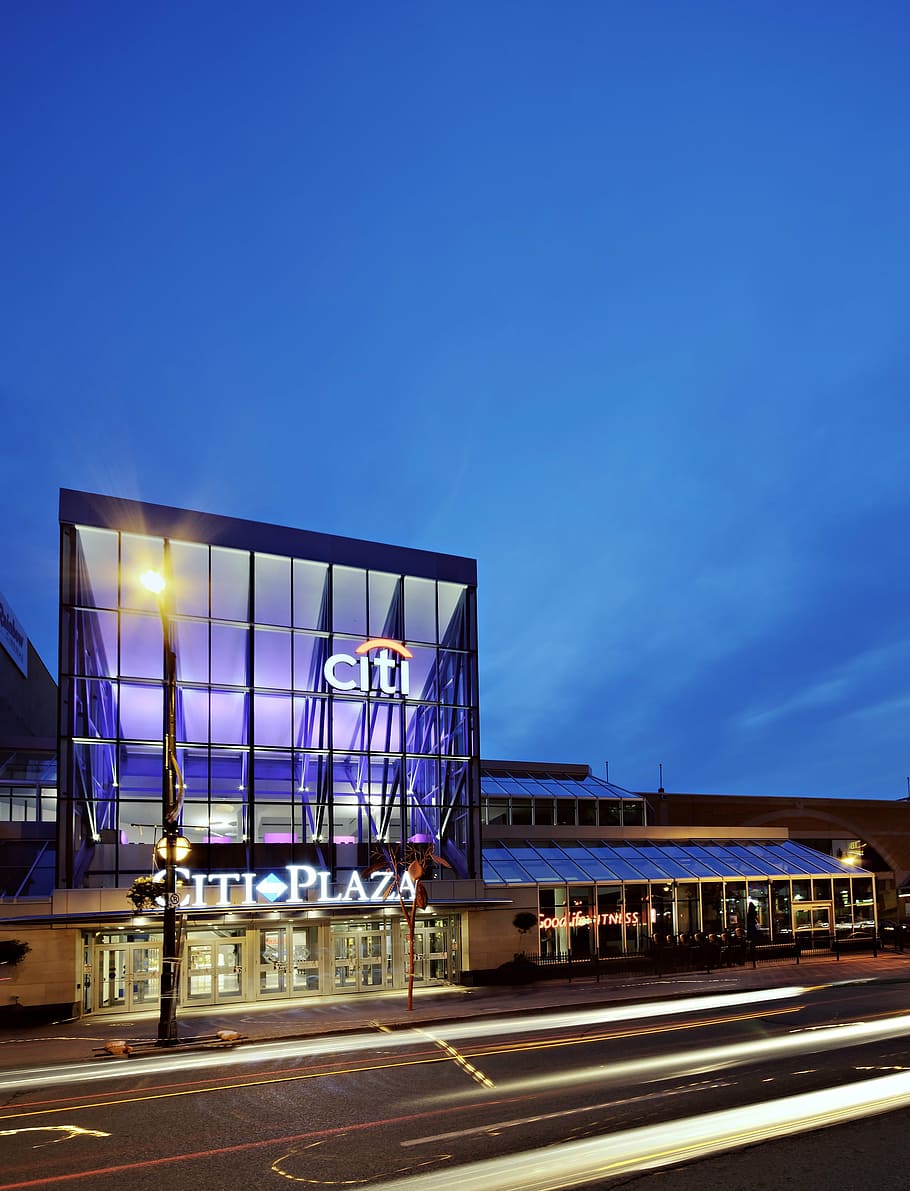 architecture, building, citi plaza, light, light streaks, outdoors HD wallpaper