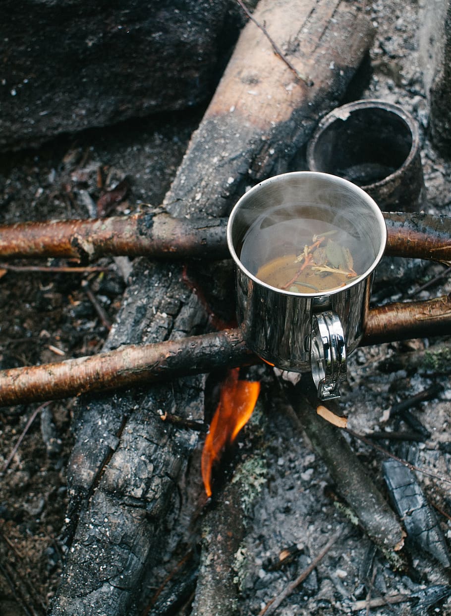 ash, boil, bonfire, burn, burning, campfire, camping, charcoal