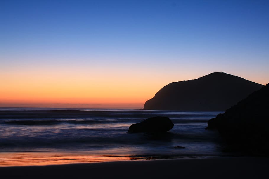Dawn, Sea, Nature, Beach, sunset, dusk, coastline, scenics HD wallpaper