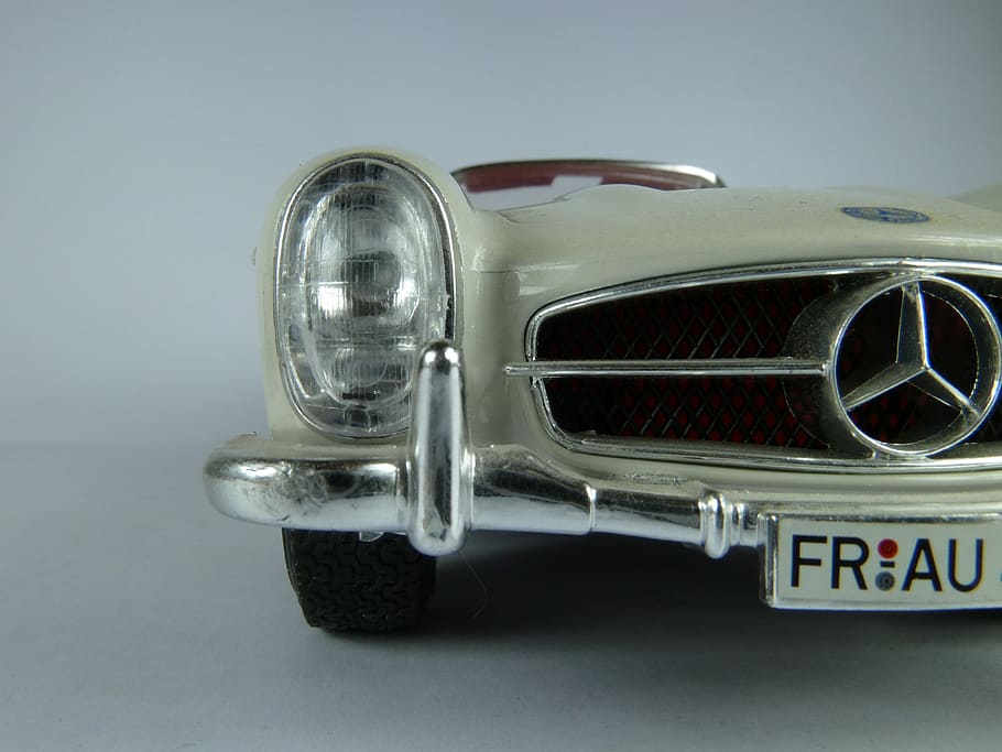 mercedes, 300 sl, cabrio, 1957, 300sl, corvertible, 1x18, model car, HD wallpaper
