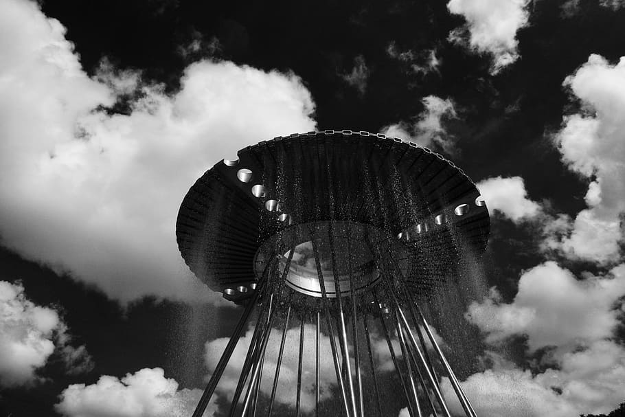 Monochrome Photography of Tower, architecture, black-and-white HD wallpaper