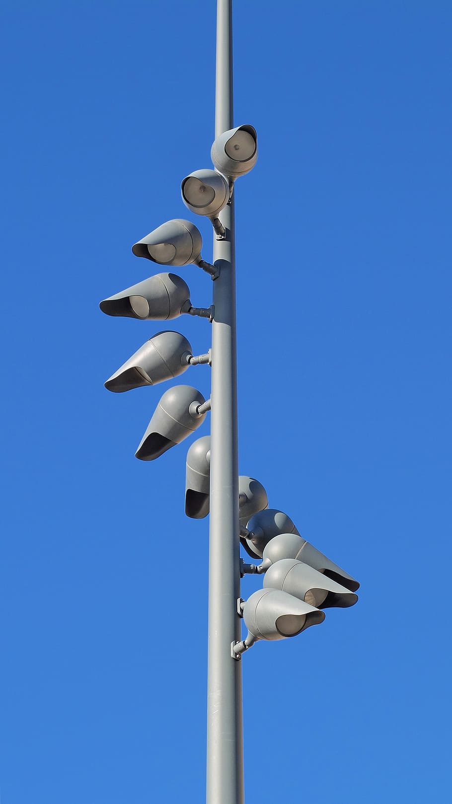 lighting, street light, design, lamp, spot, day, sky, low angle view HD wallpaper