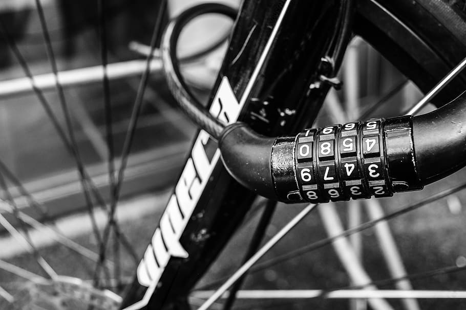 bike, bicycle, lock, transportation, wheel, mode of transportation HD wallpaper