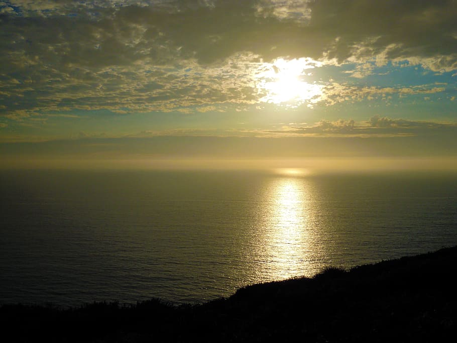 Sunset, California, Beach, Ocean, Nature, water, sky, landscape HD wallpaper