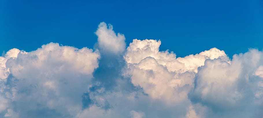 clouds, the sky, storm, blue, steel, cloud - sky, cloudscape HD wallpaper