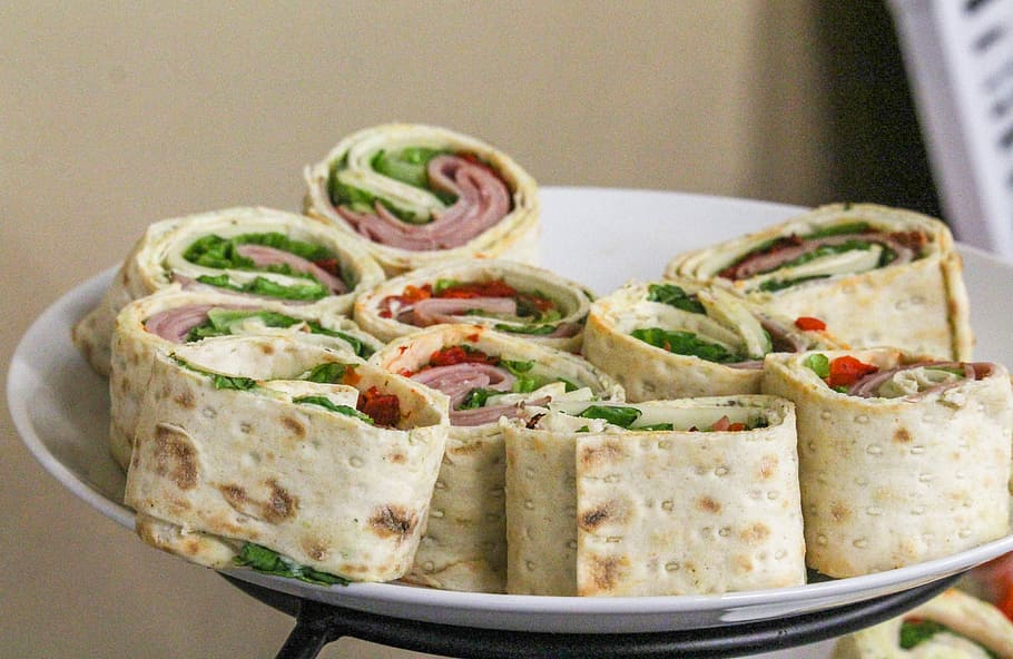 sandwich, wrap, turkey, mayo, food, ready-to-eat, food and drink HD wallpaper