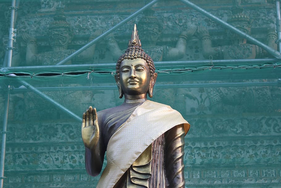 thailand, statue, buddha, belief, spirituality, religion, sculpture HD wallpaper