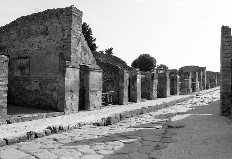 ruins, italy, pompei, architecture, built structure, history HD wallpaper