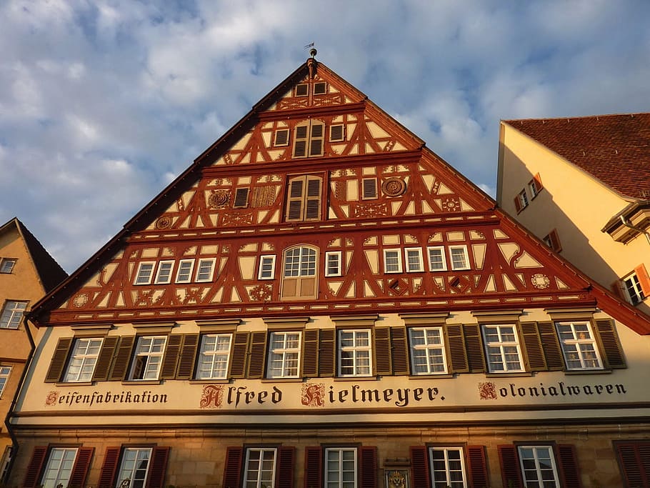 Esslingen, Germany, Building, Facade, details, architecture HD wallpaper