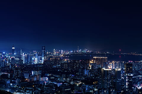 nightscape, long exposure, bay, building exterior, architecture HD wallpaper