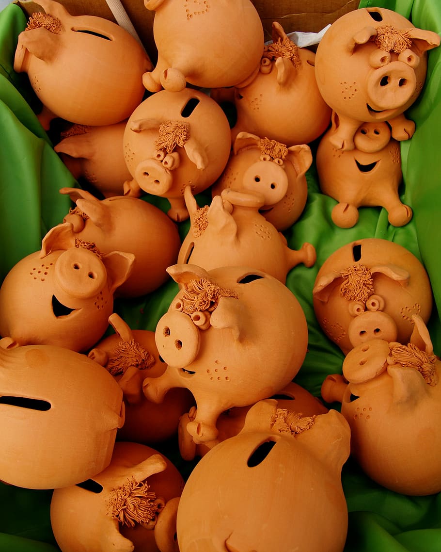 gift, pig, funny, souvenir, money box, handicraftsman, hungary HD wallpaper