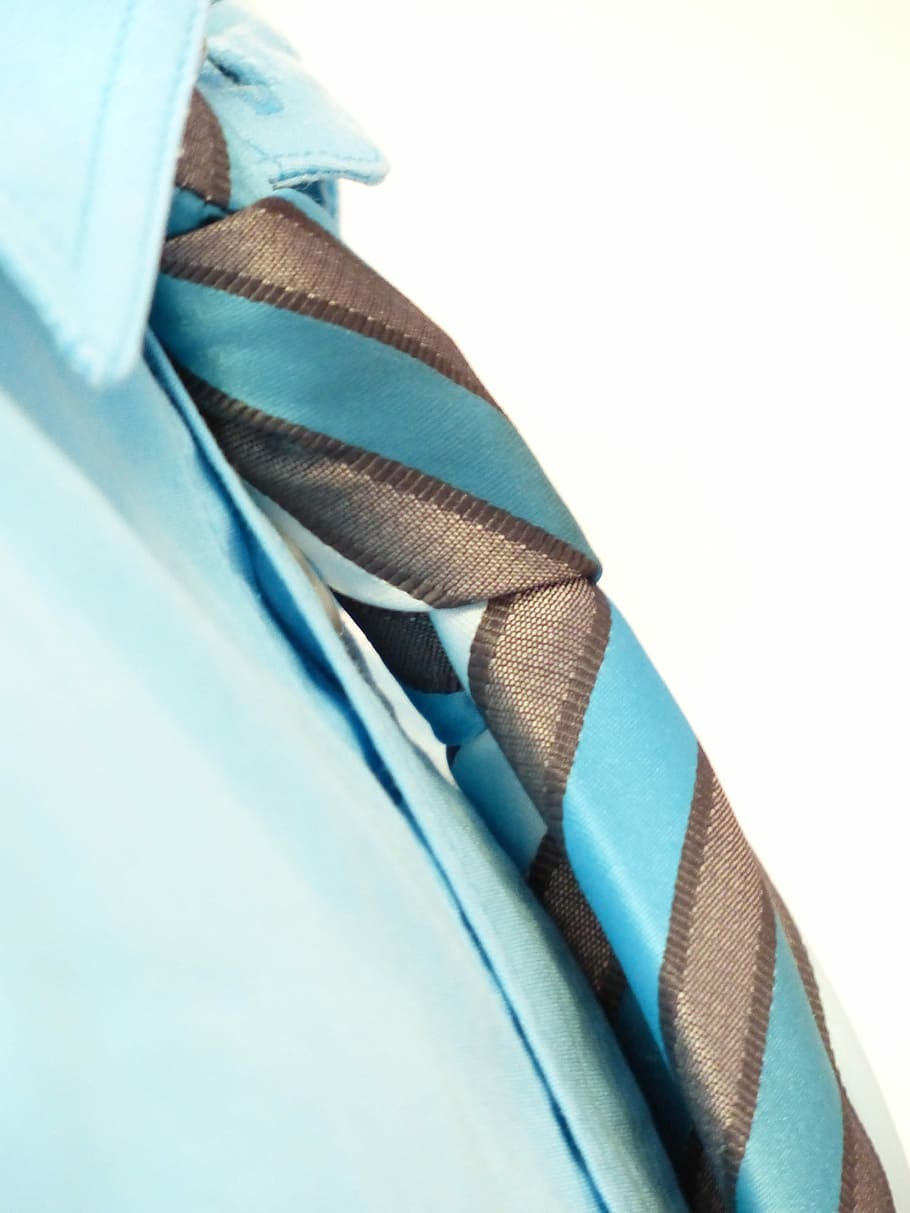 HD wallpaper: Tie, Knot, Shirt, Suit, tie knot, light blue, turquoise ...