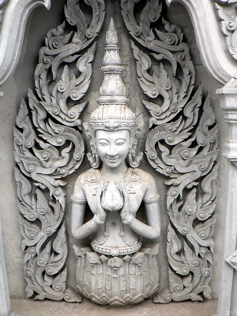Thailand, Divinity, Sculpture, Alcove, buddhism, religion, buddhist HD wallpaper