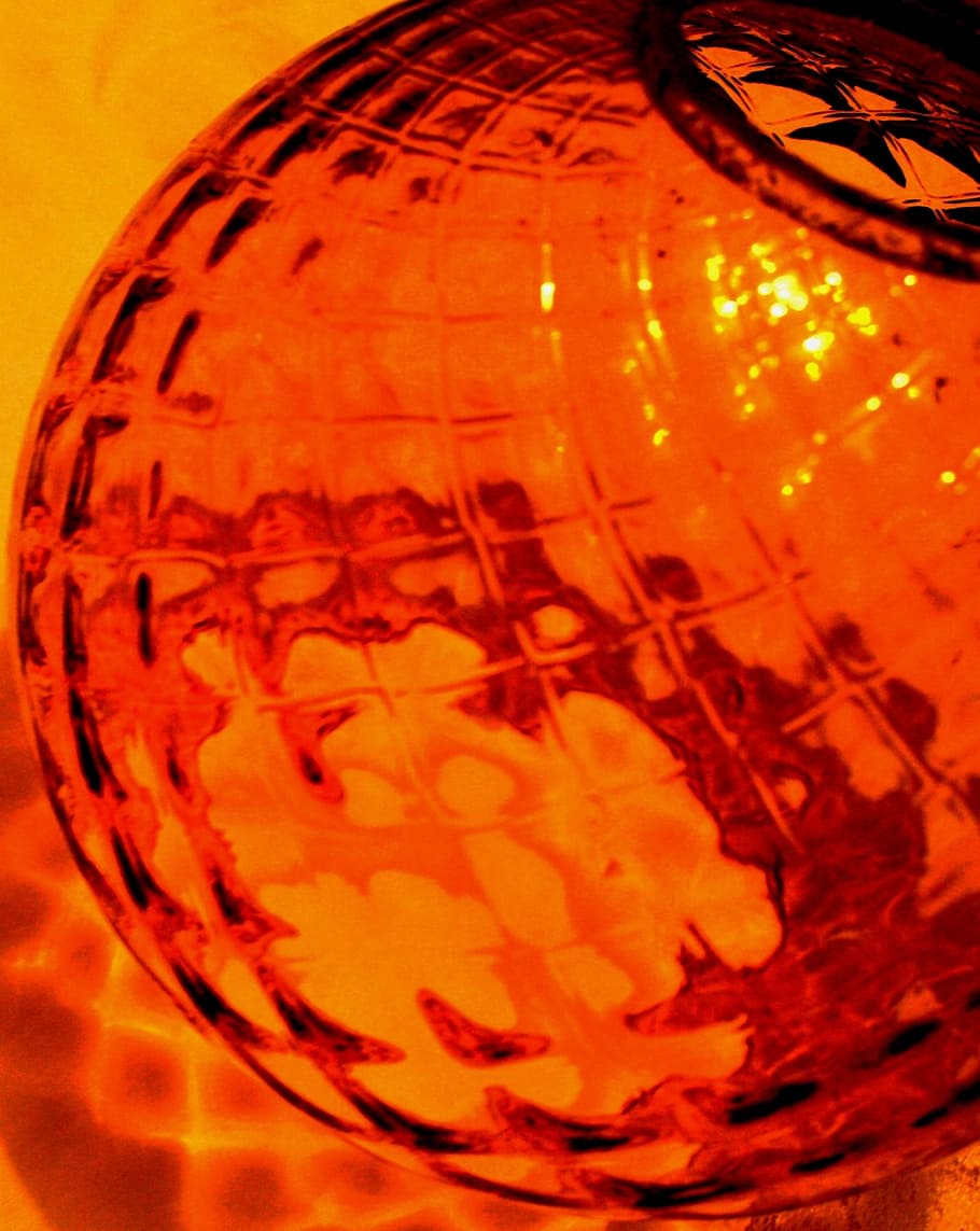 Hd Wallpaper Glass Amber Ball Shaped Patterned Textured Reflecting Light Wallpaper Flare