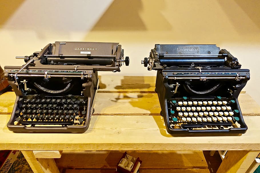 typewriters, manual, antique, mechanical, vintage typewriter