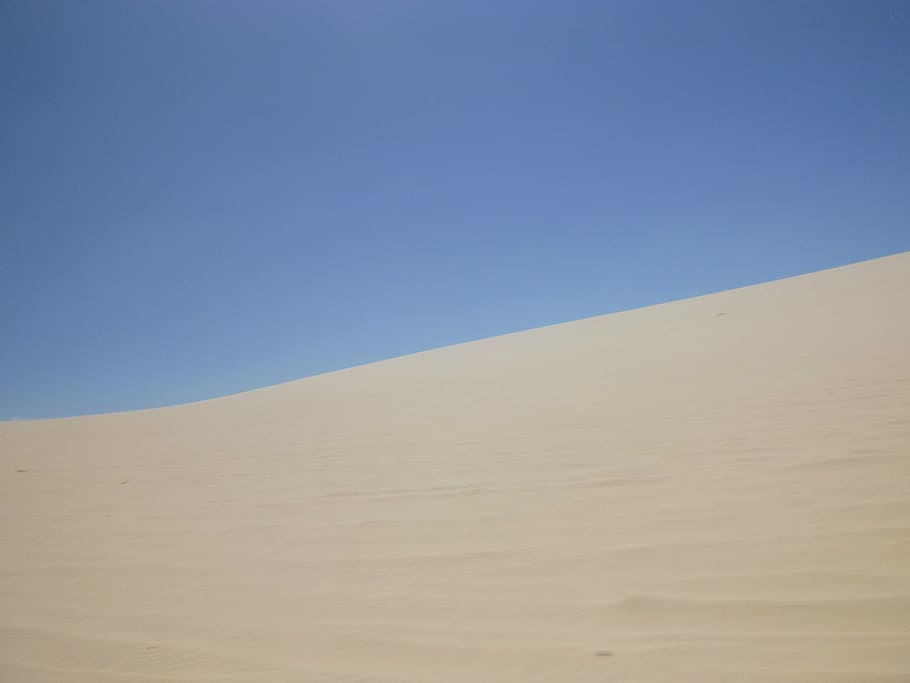 sky, sand, horizon, desert, scenics - nature, blue, tranquil scene HD wallpaper