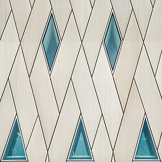 Like a Diamond Vol. II, teal and beige geometric pattern illustration HD wallpaper