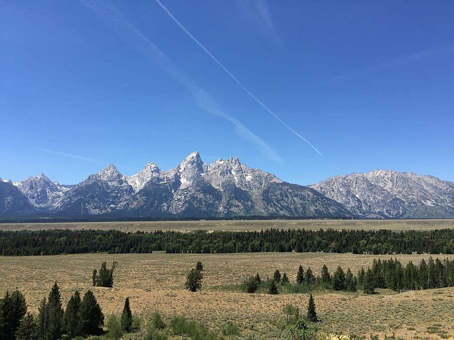 Teton, Mountain, Park, Cloud, Peak, sky, rocky, summer, landscape HD wallpaper