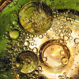 water bubbles illustration, fantasy, green, design, blue, light HD wallpaper