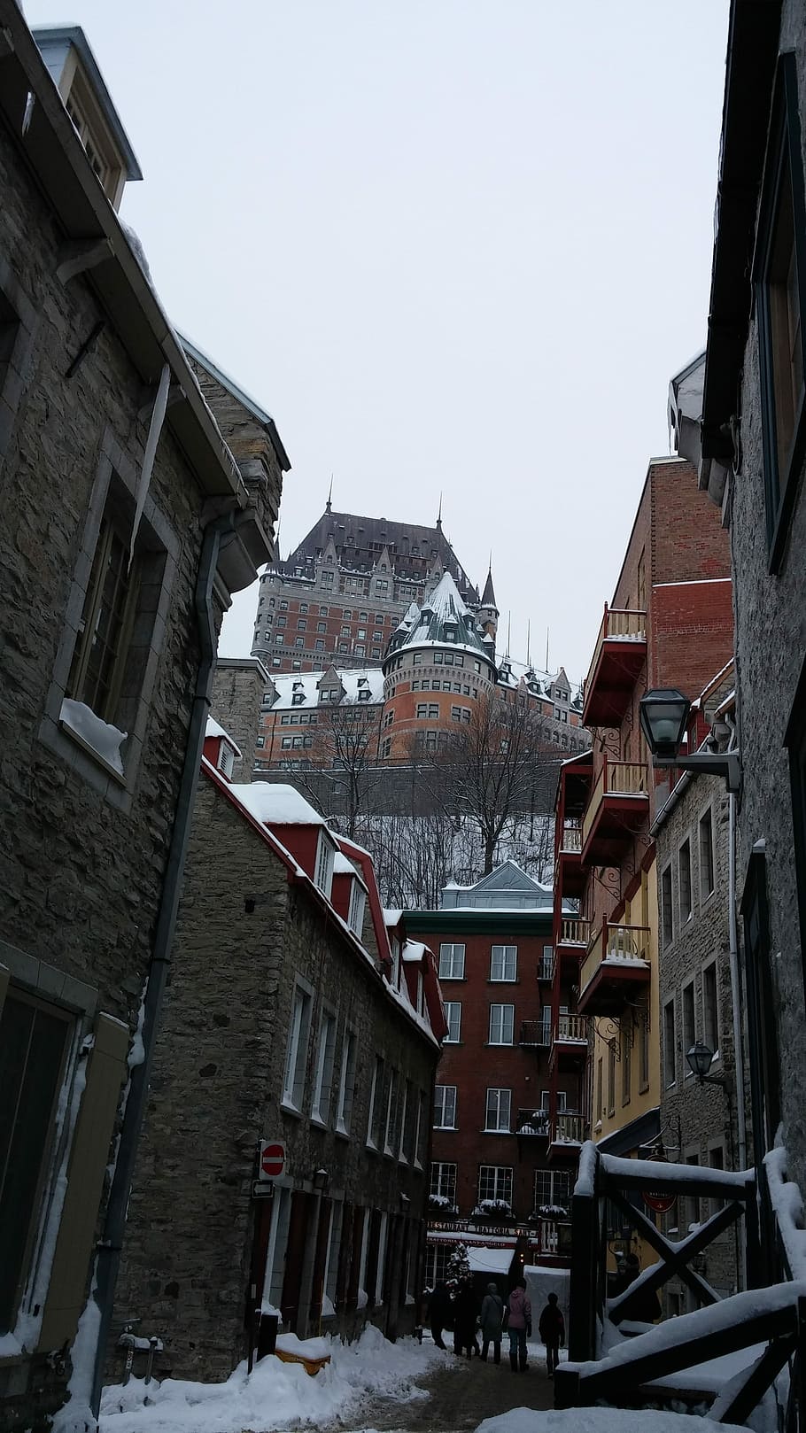 Quebec, Quartier Petit Champlain, quebec city, canada, building HD wallpaper