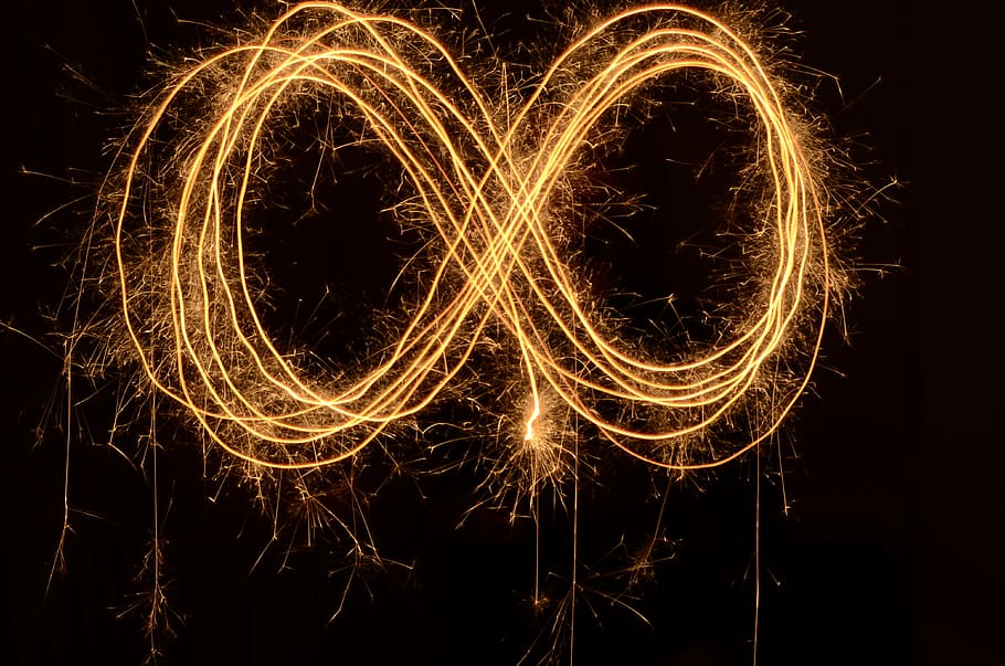 time lapse photography of yellow lights, infinity, camera, long exposition HD wallpaper