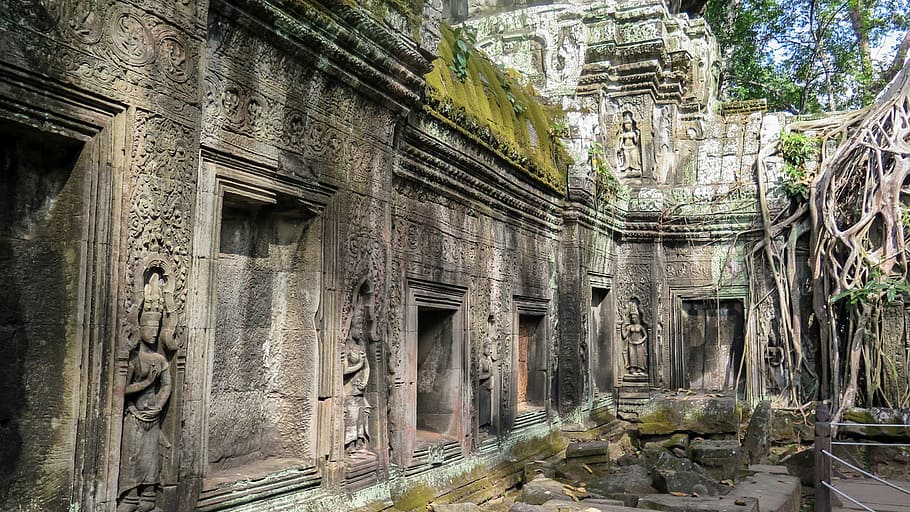 Ankor Wat, Cambodia, angkor, temple, ta prohm, history, asia, HD wallpaper