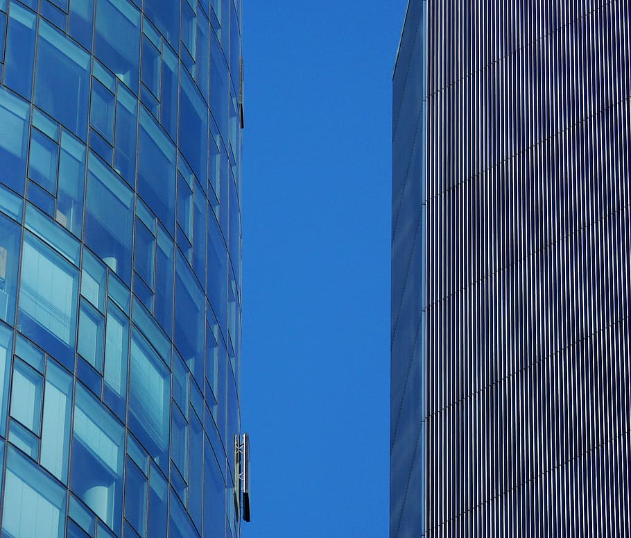 Facade, Skyscraper, Architecture, building, skyscrapers, mirroring HD wallpaper