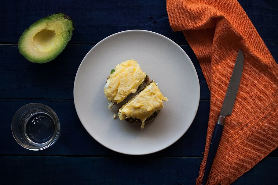 eggs, breakfast, avocado, healthy, meal, eating, diet, natural HD wallpaper