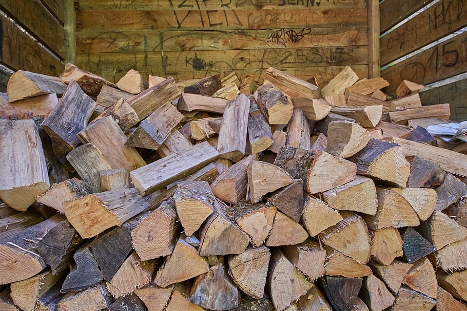 wood, firewood, grilling, stack, quantitative, logs, large group of objects HD wallpaper