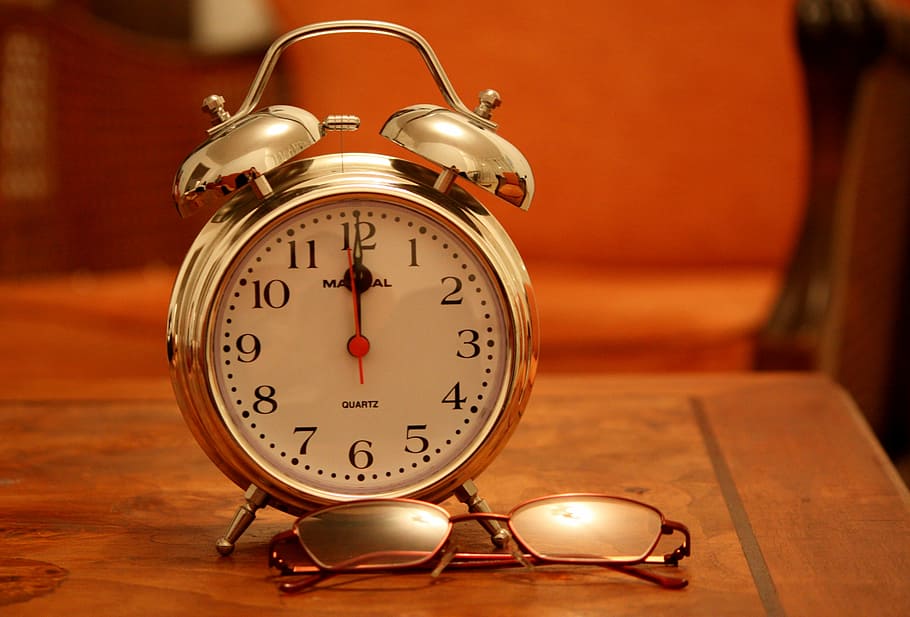 time, reveil, evening, night, reading, bezel, orange, clock HD wallpaper