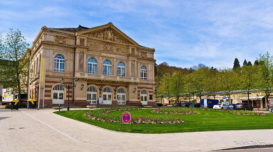 baden-baden, spring, panorama, architecture, building exterior HD wallpaper