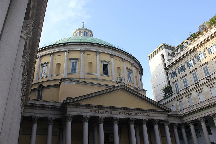 course, church, monument, ancient, history, tourism, milan HD wallpaper