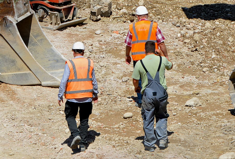 Kempten, Construction Workers, site, team, foundation, concrete