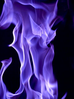 digital wallpaper of purple flame, flames, flickering, fire HD wallpaper