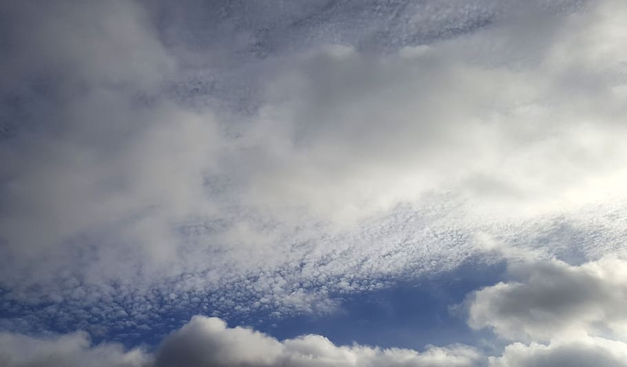 clouds, sky, blue, cloudy, sun, sunshine, summer, mood, rays HD wallpaper
