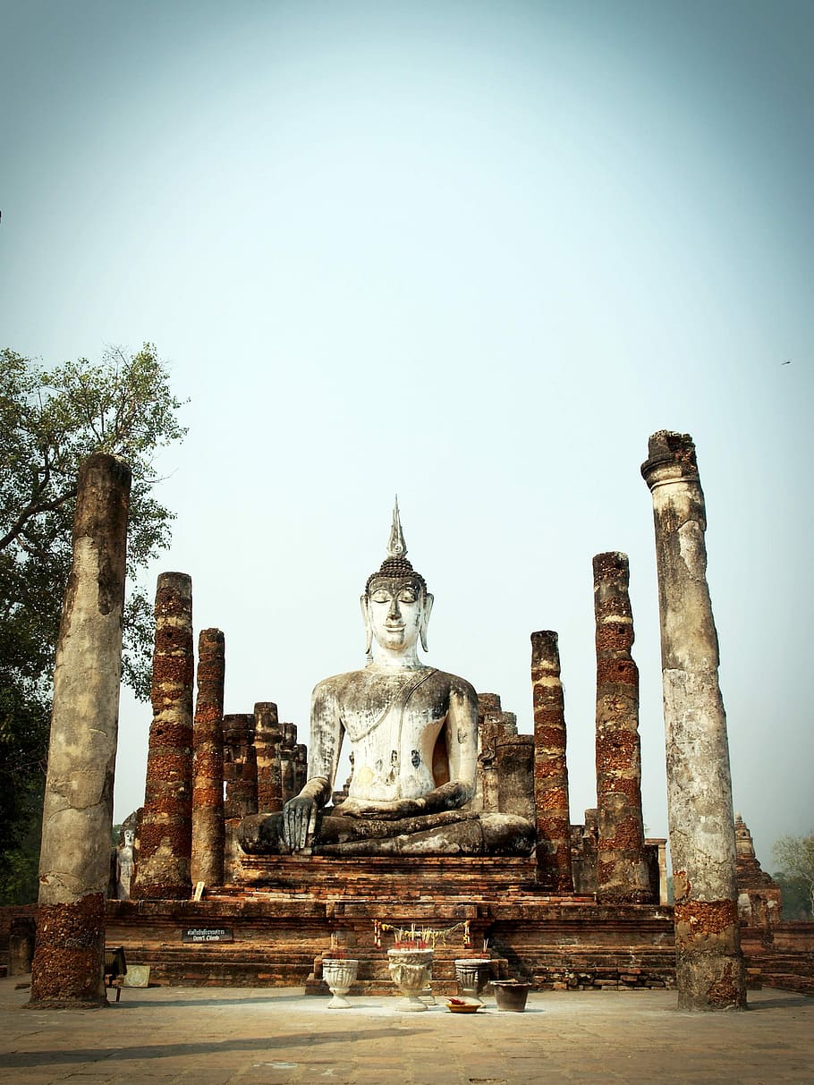 Ancient, Architecture, Asia, art, ayutthaya, bangkok, beautiful, HD wallpaper