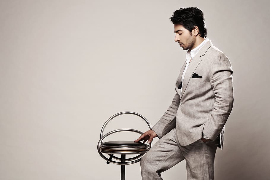 businessman, fashion, man, person, chair, formal, good-looking, HD wallpaper