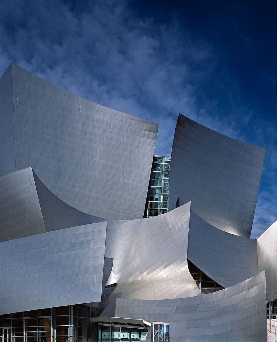 Walt Disney Concert Hall, Music, performance, architecture, building, HD wallpaper