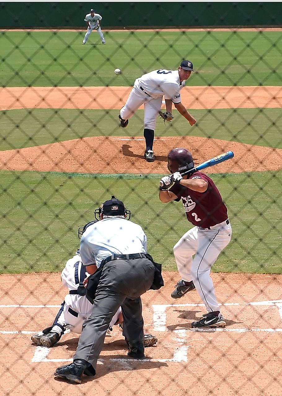 baseball, baseball player, pitcher, catcher, game, sport, uniform HD wallpaper
