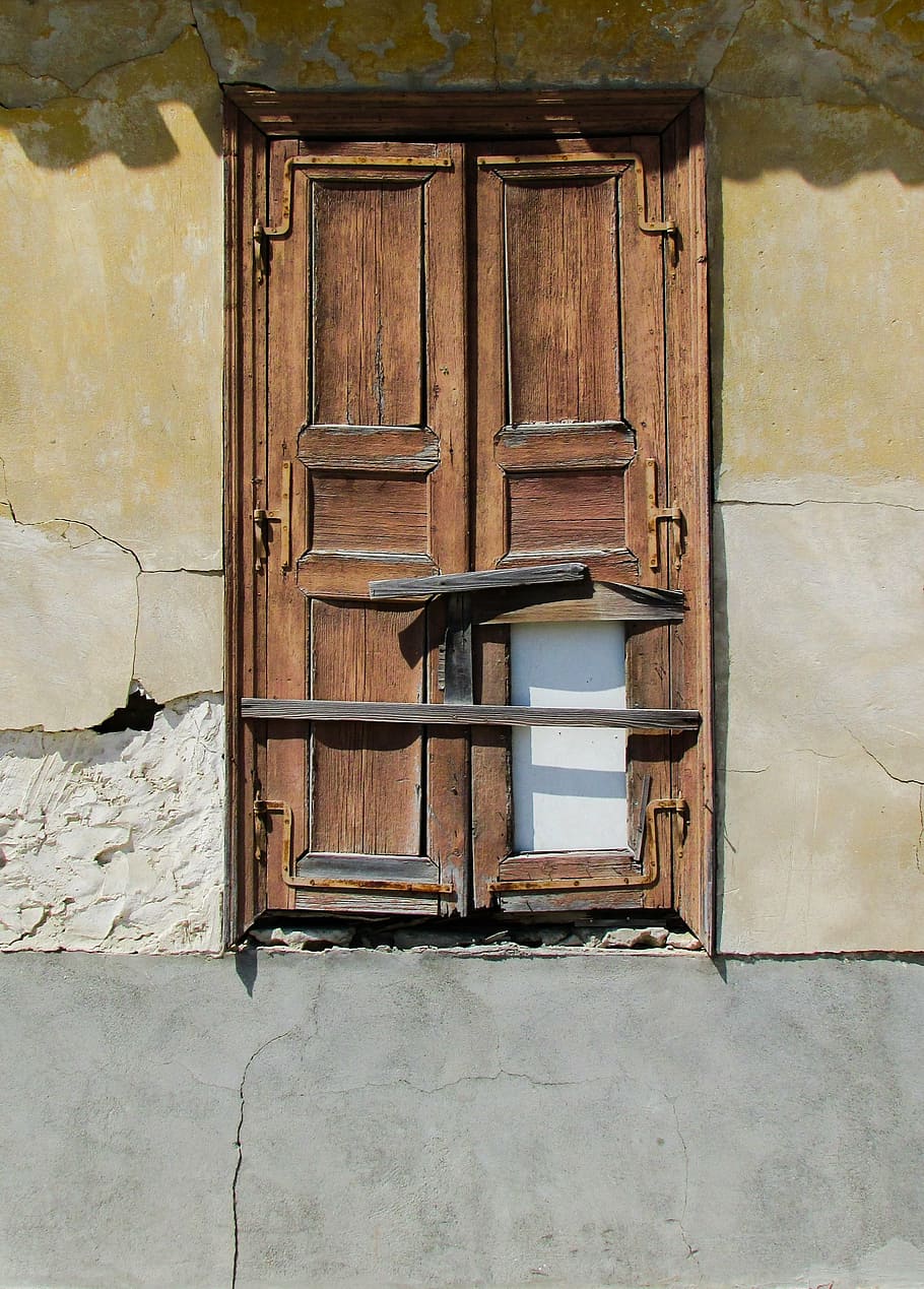 window, old, weathered, rusty, decay, wear, wooden, aged, larnaca HD wallpaper