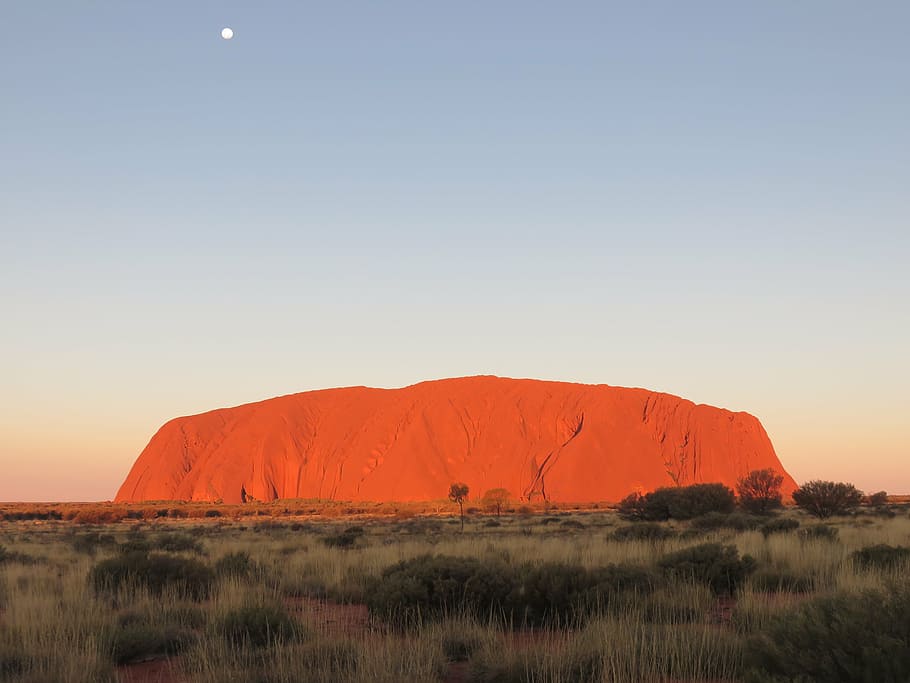 uluru, ayers rock, australia, outback, travel, aborigines, ayersrock, HD wallpaper
