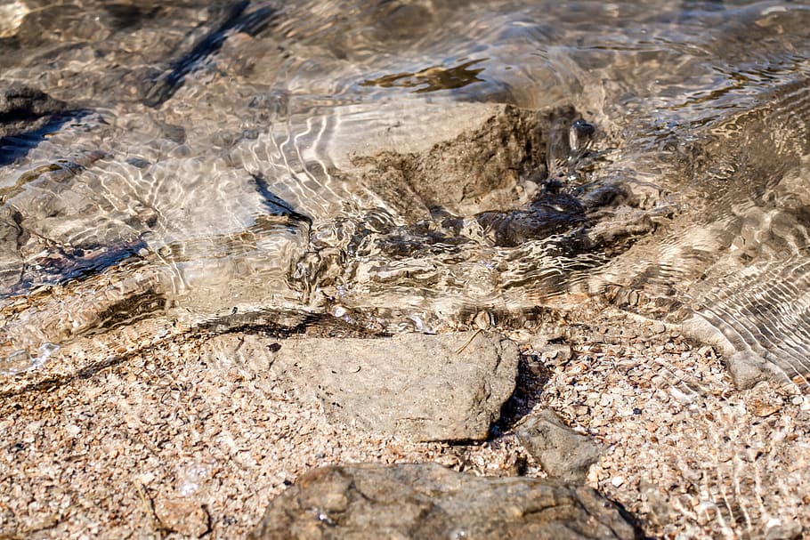 water, lake, beach, close, stones, sea, holiday, wave, rest HD wallpaper