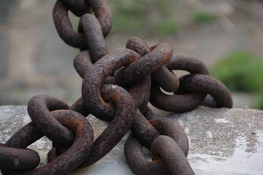chains, port, ship, rusty, hard, rhine, düsseldorf, metal HD wallpaper