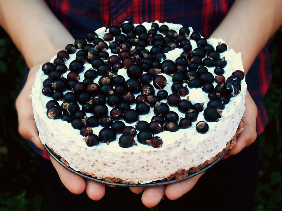 a cake, currant, fresh, pie, fruit, summer, meal, food and drink HD wallpaper