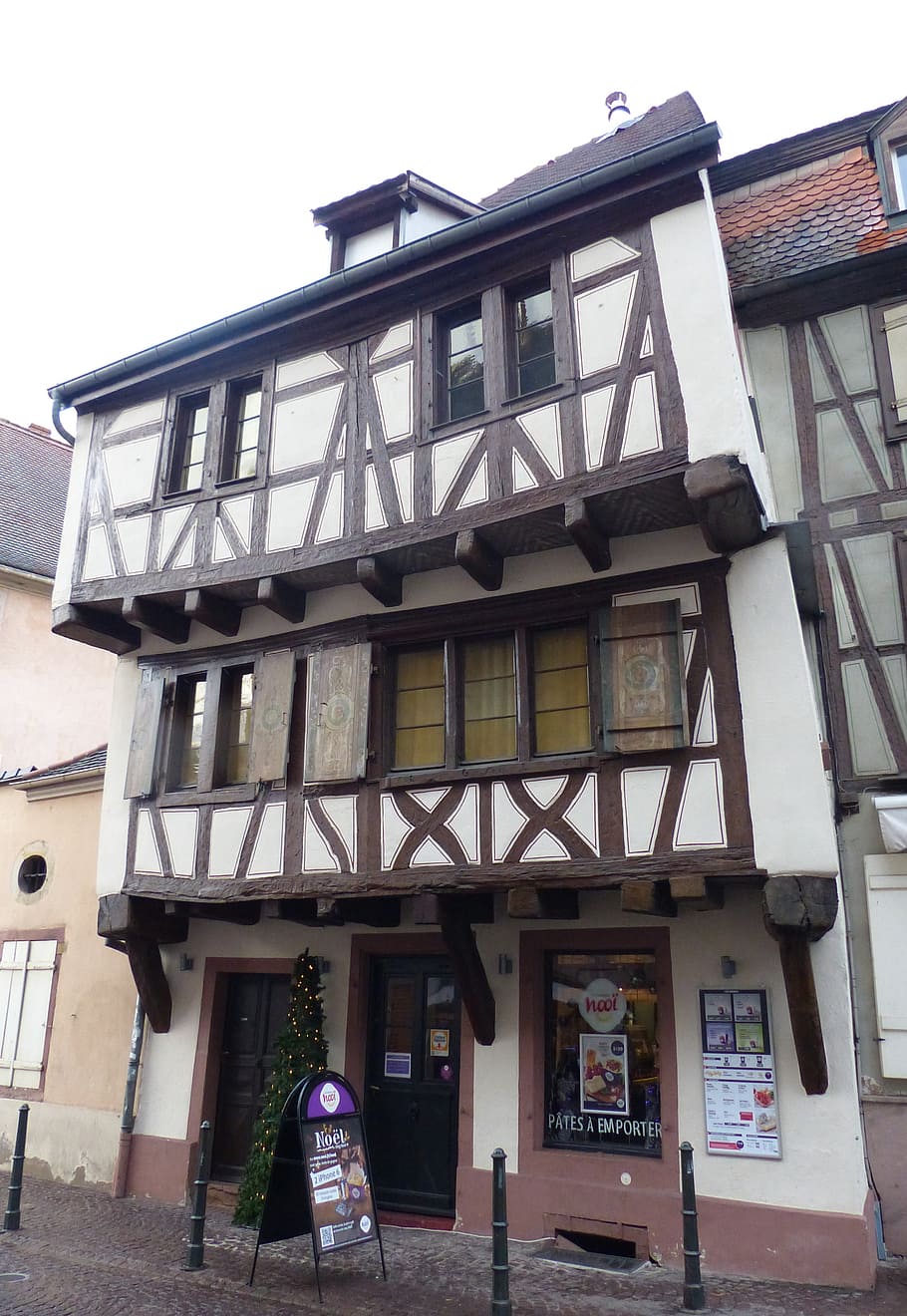colmar, facade, truss, old town, architecture, building exterior HD wallpaper