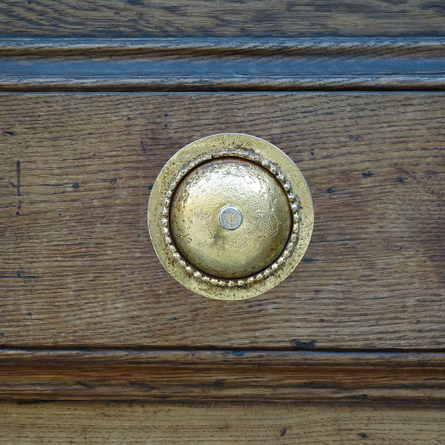 fitting, door, bronze, shiny, metal, wood, old, wood - material HD wallpaper