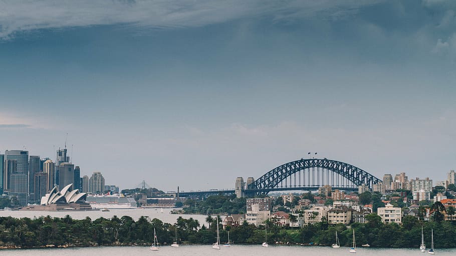 architecture, australia, bridge, building, city, cityscape HD wallpaper